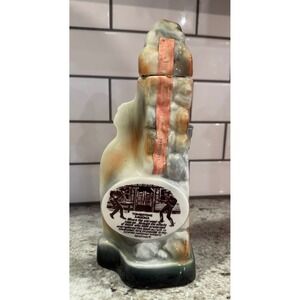 Vintage Jim Beam Tombstone Arizona Decanter Town Too Tough To Die Regal China